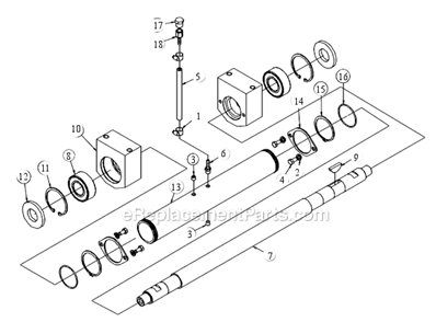 Page W Diagram and Parts List for MK-4018KB  MK Diamond Concrete Saw